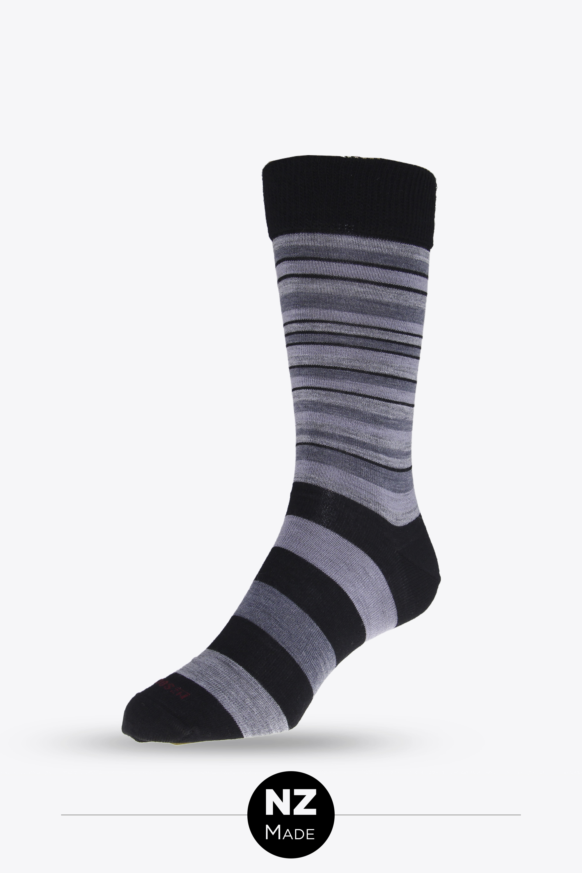 Merino Multi Stripe - black